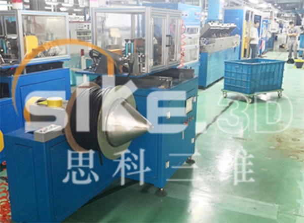 On-line thermal tape sticking line